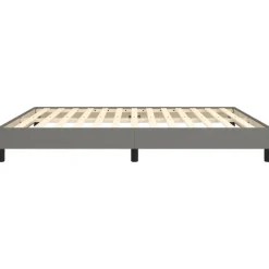 vidaXL - Bed frame zonder matras - Donkergrijs - Stof - 160x200 cm