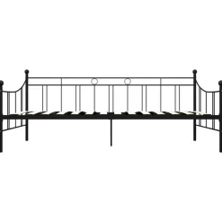 vidaXL - Bedbank excl lade - Zwart - Metaal - 90 x 200 cm
