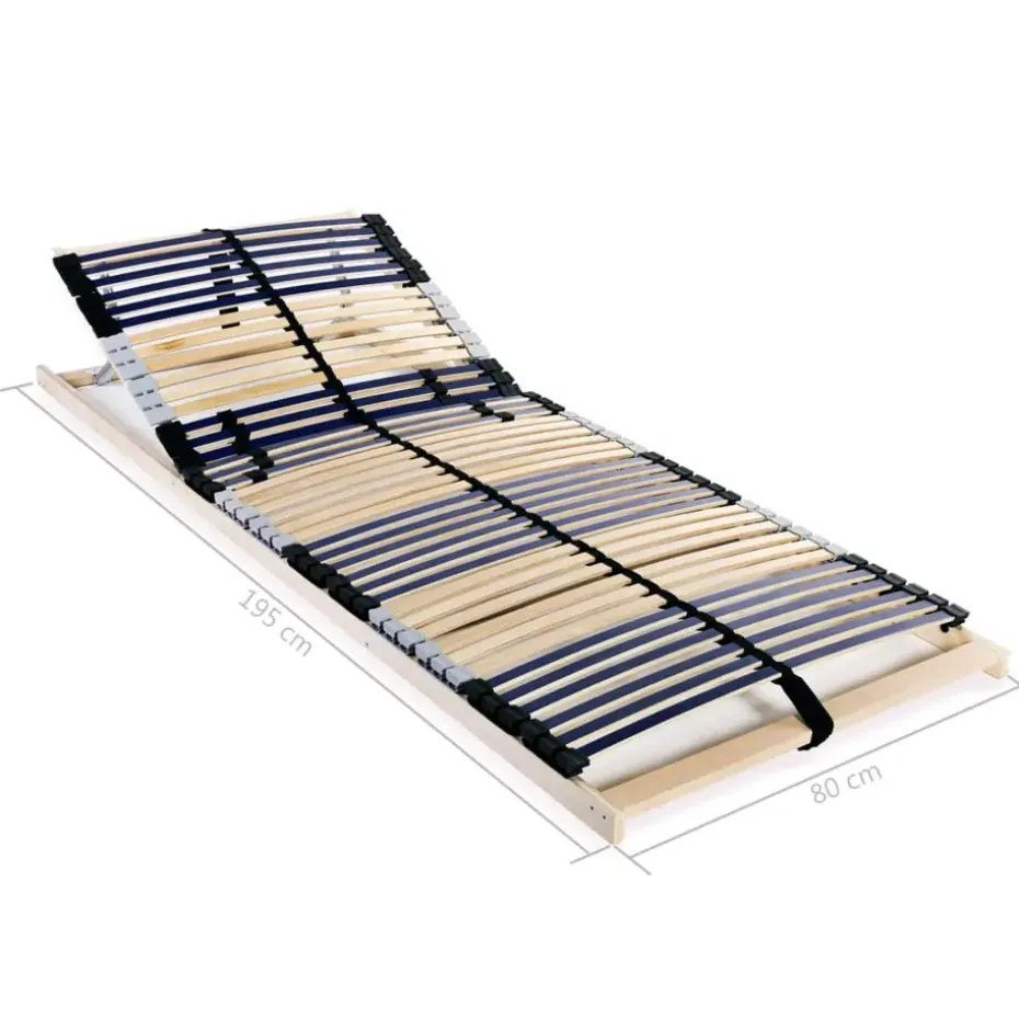 vidaXL - Bedbodem - Bruin - Hout - 80 x 200 cm