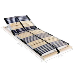 vidaXL - Bedbodem - Bruin - Hout - 70 x 200 cm