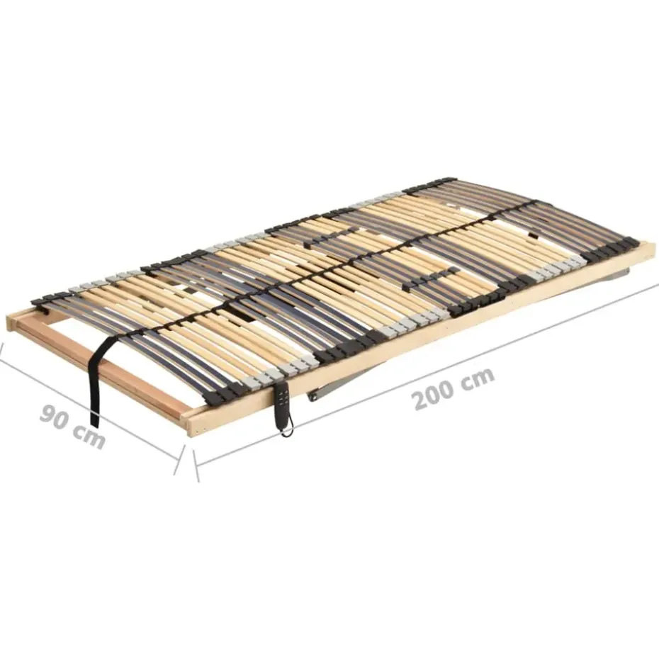 vidaXL - Bedbodem - Bruin - Hout - 90 x 200 cm
