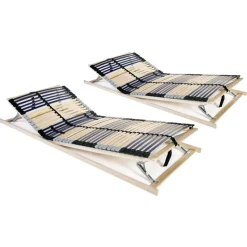 vidaXL - Bedbodem - Bruin - Hout - 90 x 200 cm