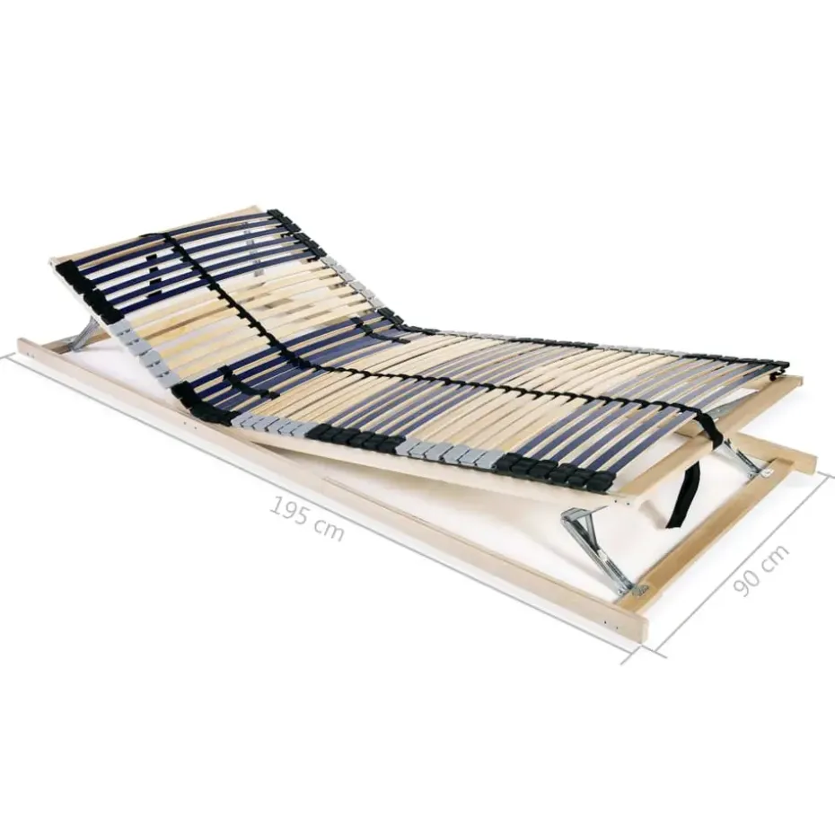vidaXL - Bedbodem - Bruin - Hout - 90 x 200 cm