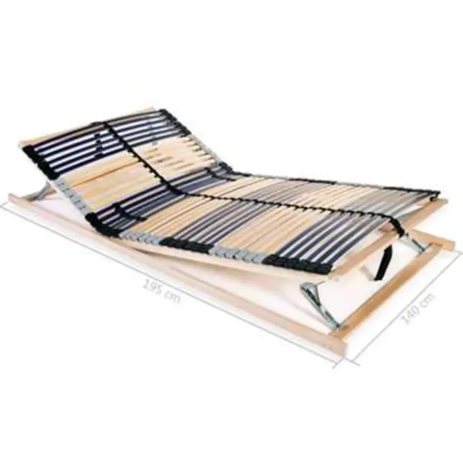 vidaXL - Bedbodem - Multikleur - Hout - 140 x 200 cm