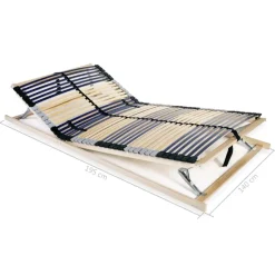 vidaXL - Bedbodem - Multikleur - Hout - 140 x 200 cm