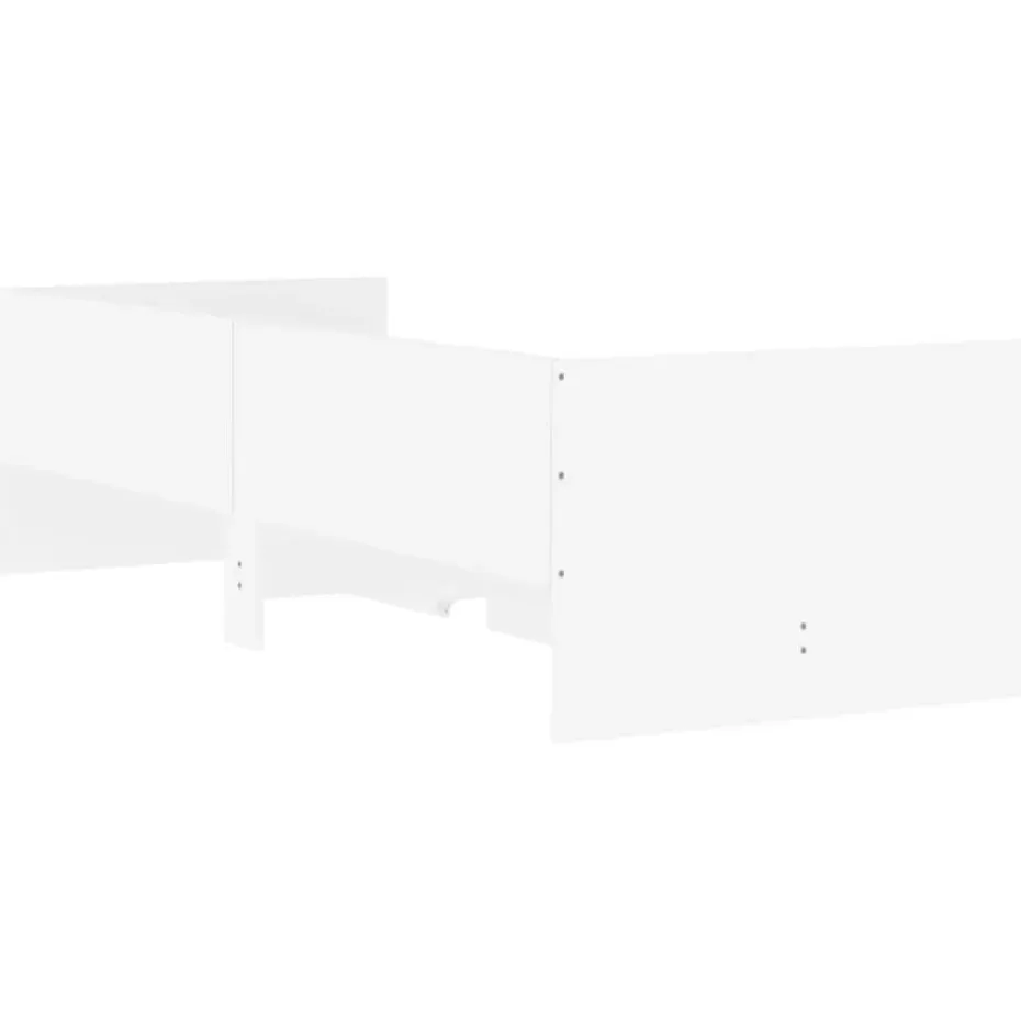 vidaXL - Bedframe met lades - Wit - Bewerkt hout - 90 x 190 cm