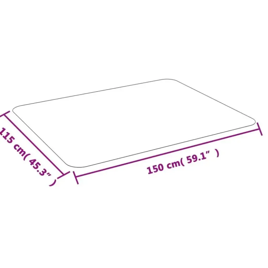 vidaXL - Beschermmat Voor Laminaat - Transparent - PVC - 150 x 115 cm