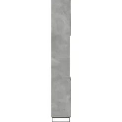 vidaXL - Betongrijs Kolomkast met 2 deuren 2 vakken - Hout - 30x30x190 cm