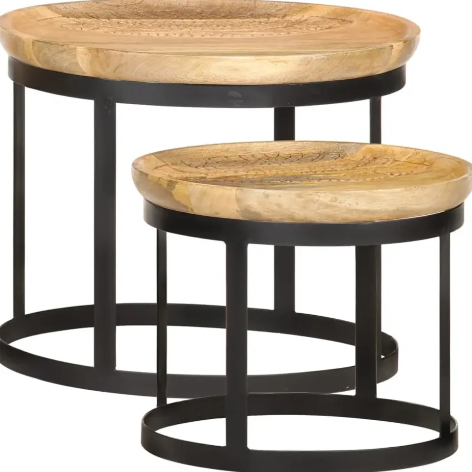 vidaXL - Bijzettafel - Bruin - Hout