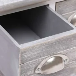 vidaXL - Bijzettafel - Grijs - Hout