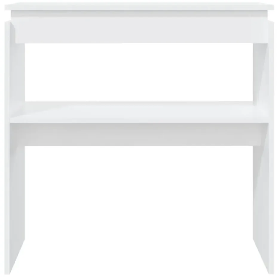 vidaXL - Bijzettafel - Wit - Bewerkt hout