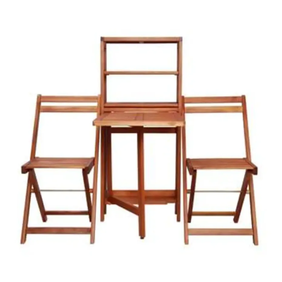 vidaXL - Bistro Set - Bruin - Hout