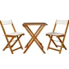 vidaXL - Bistro Set - Bruin - Hout