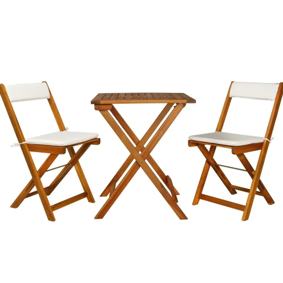 vidaXL - Bistro Set - Bruin - Hout