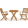vidaXL - Bistroset - Bruin - Acaciahout - 3 stuks