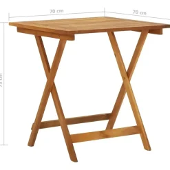 vidaXL - Bistroset - Bruin - Acaciahout - 3 stuks