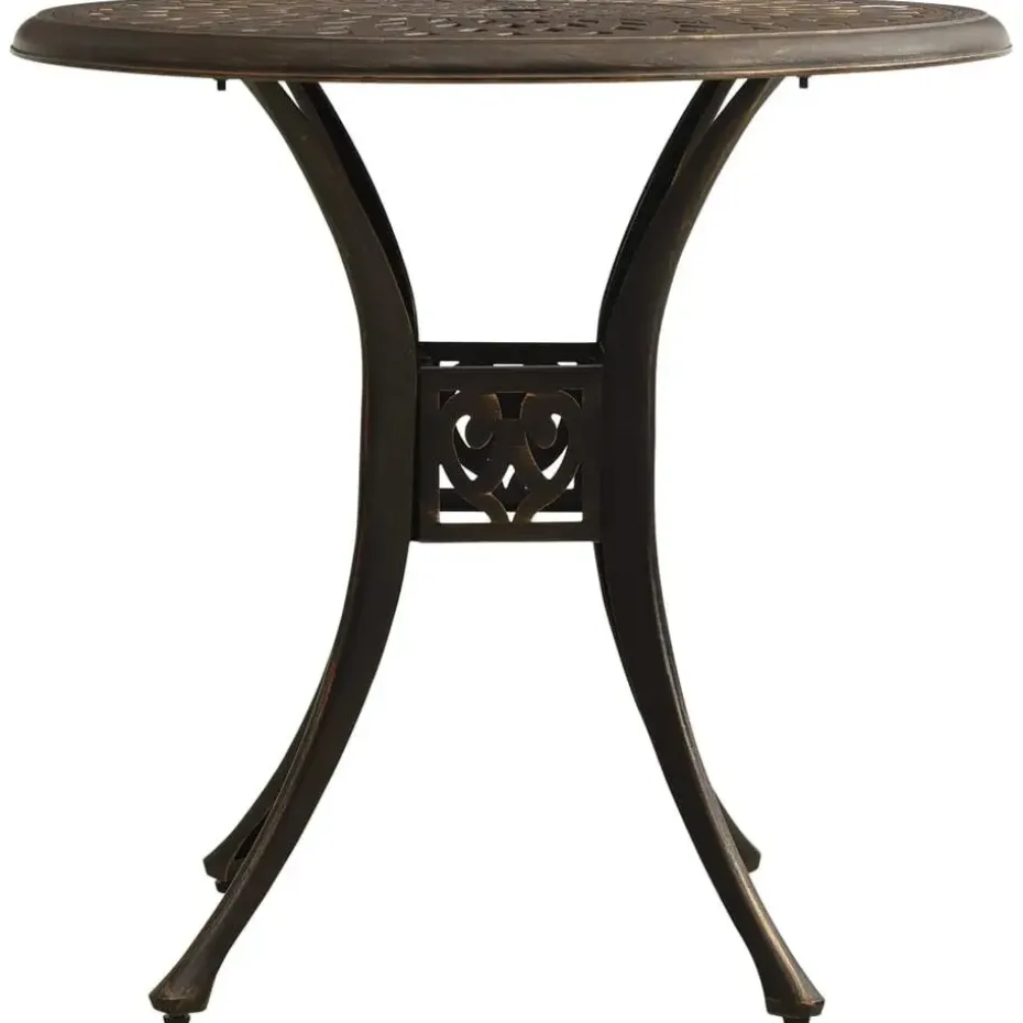 vidaXL - Bistroset - Bruin - Aluminium