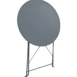 vidaXL - Bistroset - Grijs - Staal - 3 stuks