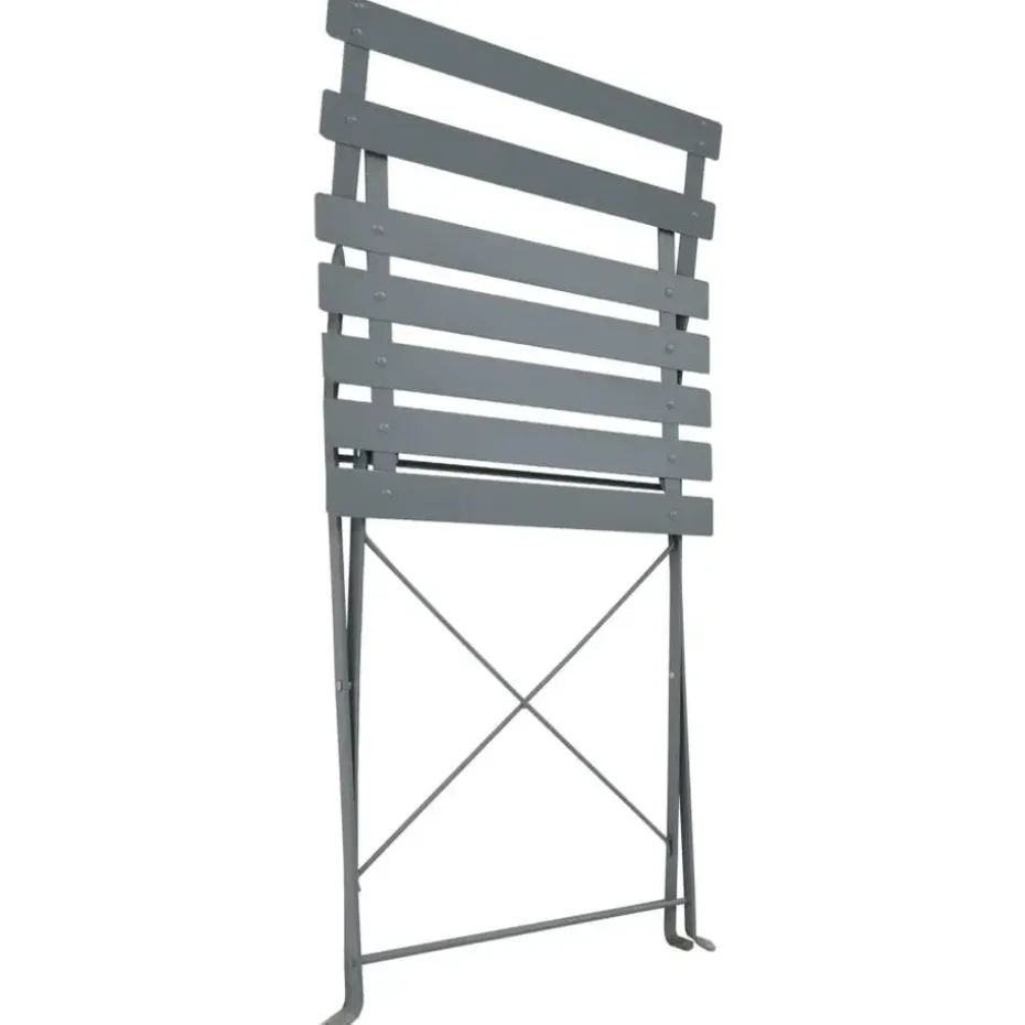 vidaXL - Bistroset - Grijs - Staal - 3 stuks