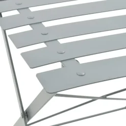 vidaXL - Bistroset - Grijs - Staal - 3 stuks