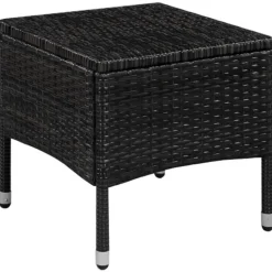 vidaXL - Bistroset - Zwart - Poly rattan