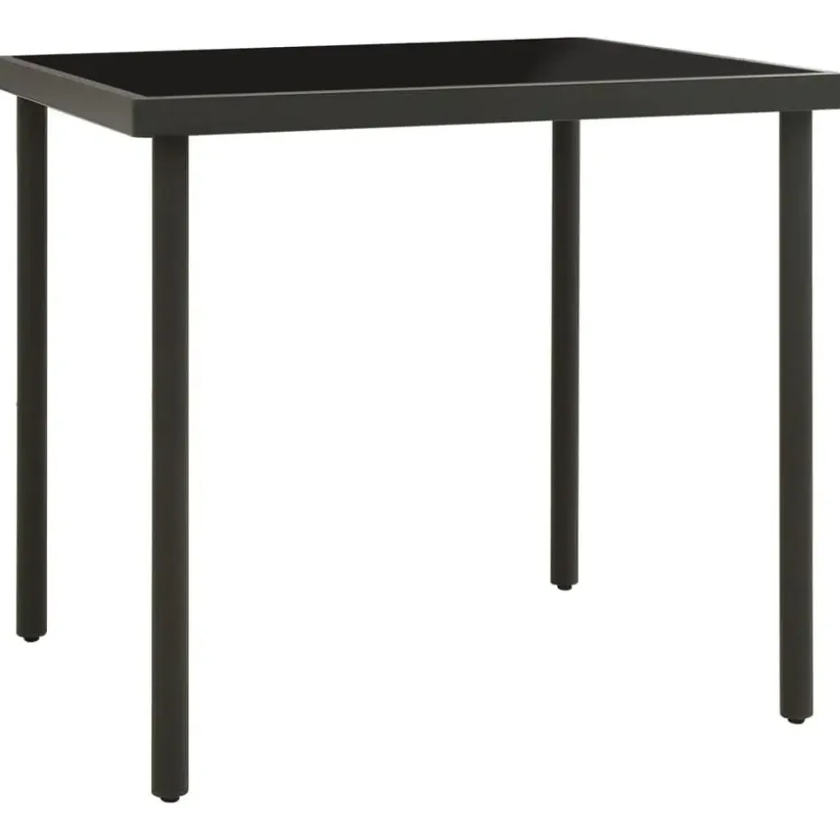 vidaXL - Bistroset - Zwart - Staal
