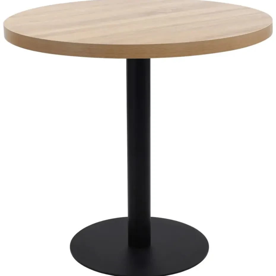 vidaXL - Bistrotafel - Bruin - MDF - 80 x 75 cm