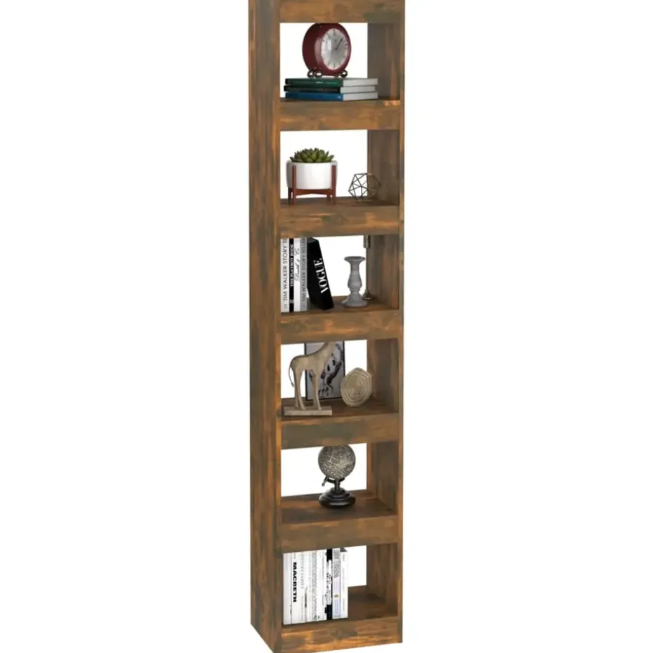 vidaXL - Boekenkast - Bruin - Bewerkt hout
