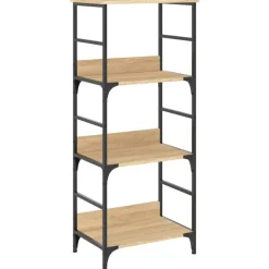 vidaXL - Boekenkast - Bruin - Bewerkt hout