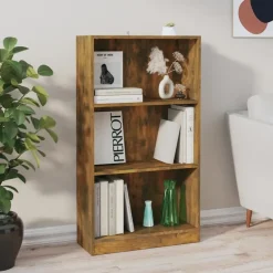 vidaXL - Boekenkast - Bruin - Bewerkt hout - 60 x 24 x 109 cm