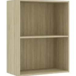 vidaXL - Boekenkast - Bruin - Bewerkt hout