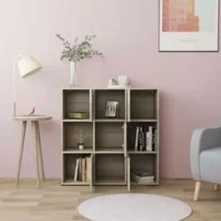vidaXL - Boekenkast - Bruin - Bewerkt hout