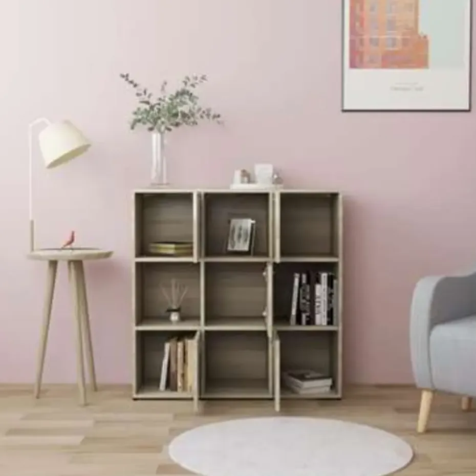 vidaXL - Boekenkast - Bruin - Bewerkt hout
