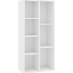vidaXL - Boekenkast - Wit - Bewerkt hout