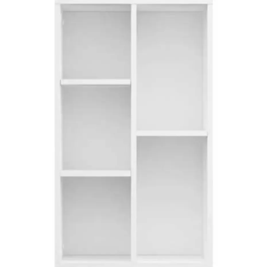 vidaXL - Boekenkast - Wit - Bewerkt hout