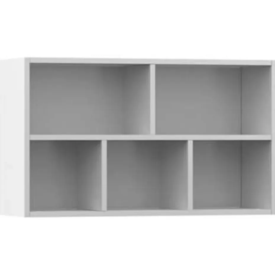 vidaXL - Boekenkast - Wit - Bewerkt hout