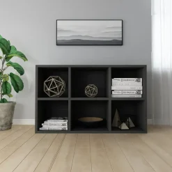 vidaXL - Boekenkast - Zwart - Bewerkt hout - 66 x 30 x 98 cm