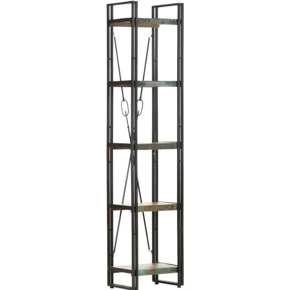 vidaXL - Boekenkast met 5 schappen - Multikleur - Hout - 40 x 30 x 180 cm