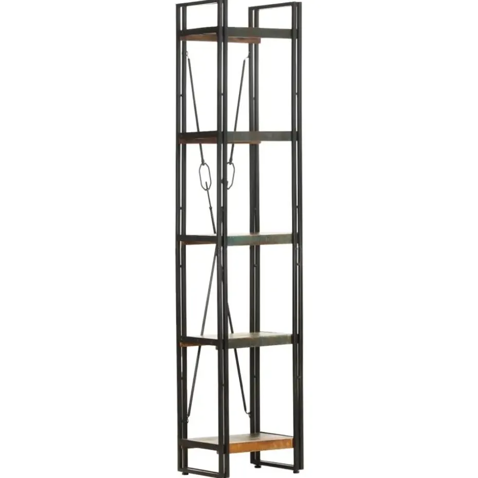 vidaXL - Boekenkast met 5 schappen - Multikleur - Hout - 40 x 30 x 180 cm