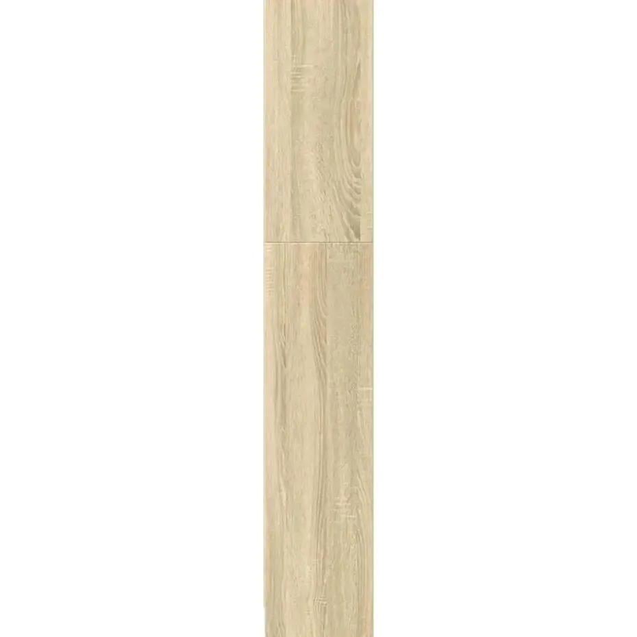vidaXL - Boekenkast met 4 vakken - Sonoma eiken - Bewerkt hout - 40x24x143 cm