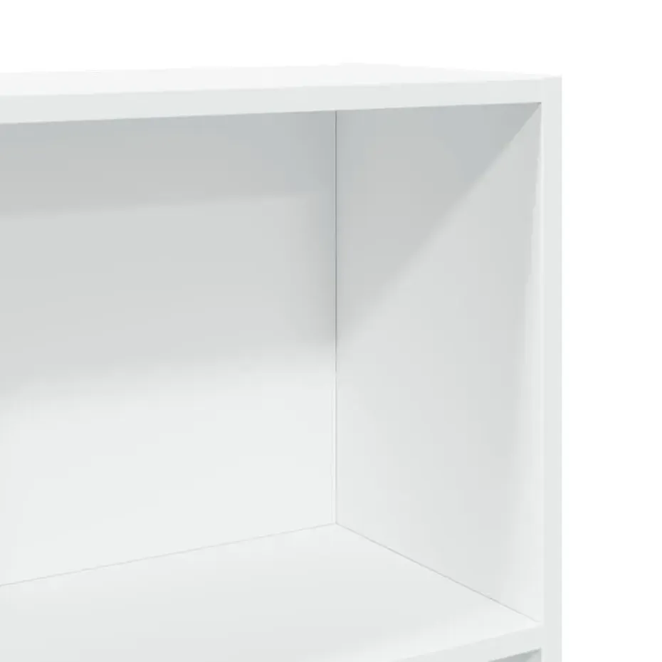 vidaXL - Boekenkast met 4 vakken voor kantoor - Wit - Hout - 60x24x143 cm