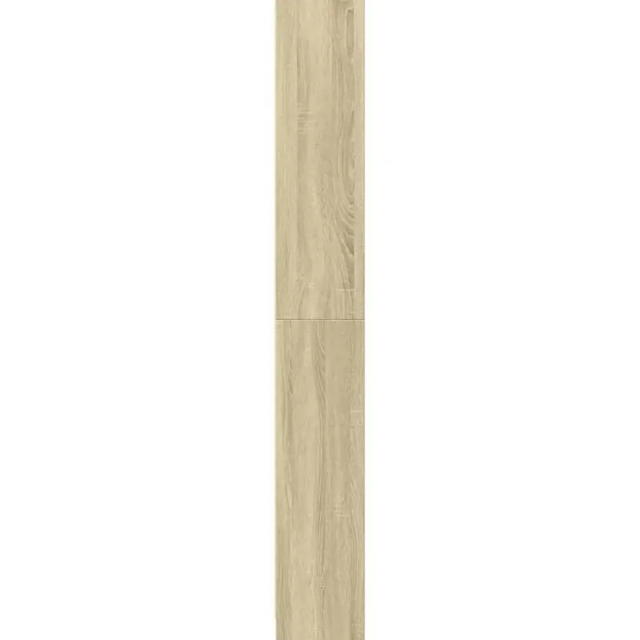 vidaXL - Boekenkast met 5 vakken - Sonoma eiken - Bewerkt hout - 80x24x176 cm