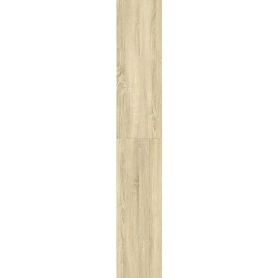 vidaXL - Boekenkast met 5 vakken voor woonkamers - Sonoma eiken - 60x30x189 cm