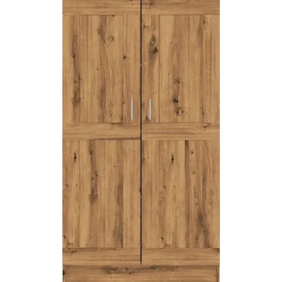 vidaXL - Boekenkast met schappen en 2 deuren - Artisan eiken - 82.5x30.5x150 cm