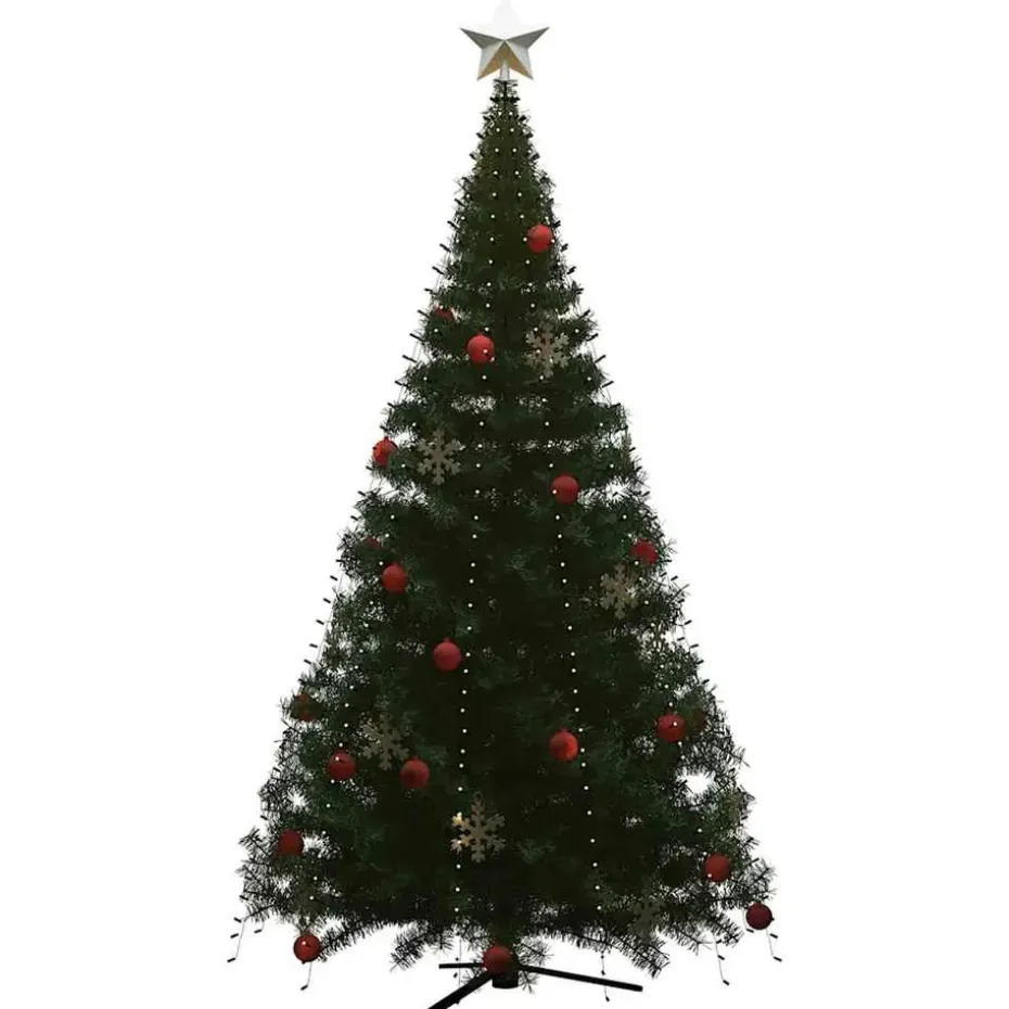 vidaXL - Boomverlichting - Wit - PVC - 500 cm