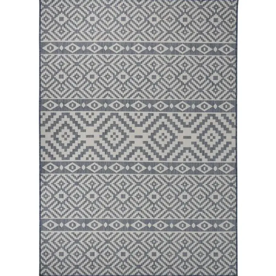 vidaXL - Buitenkleed - Blauw - Kunststof - 120 x 170 cm
