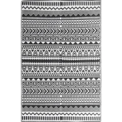 vidaXL - Buitenkleed - Zwart - Polypropyleen - 120 x 180 cm