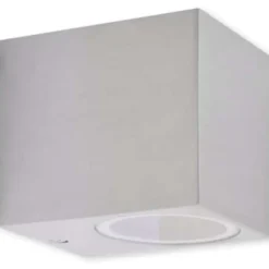 vidaXL - Buitenlamp - Zilver - Aluminium - 6.8 x 9.2 x 8.1 cm - 2 stuks