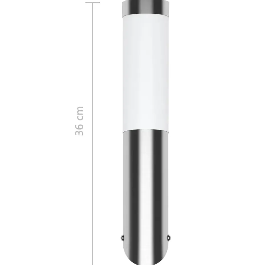 vidaXL - Buitenverlichting - Zilver - Roestvrij staal