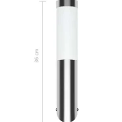 vidaXL - Buitenverlichting - Zilver - Roestvrij staal